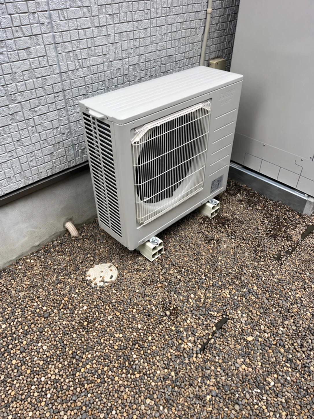 設置後のヒートポンプ全体